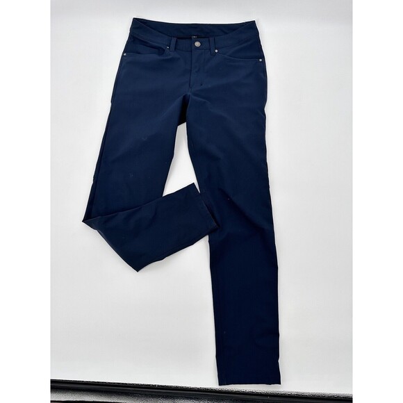 Lululemon ABC Slim-Fit 5 Pocket Pant Men's Size 28x29 Utilitech Artifact‎ - Picture 1 of 8